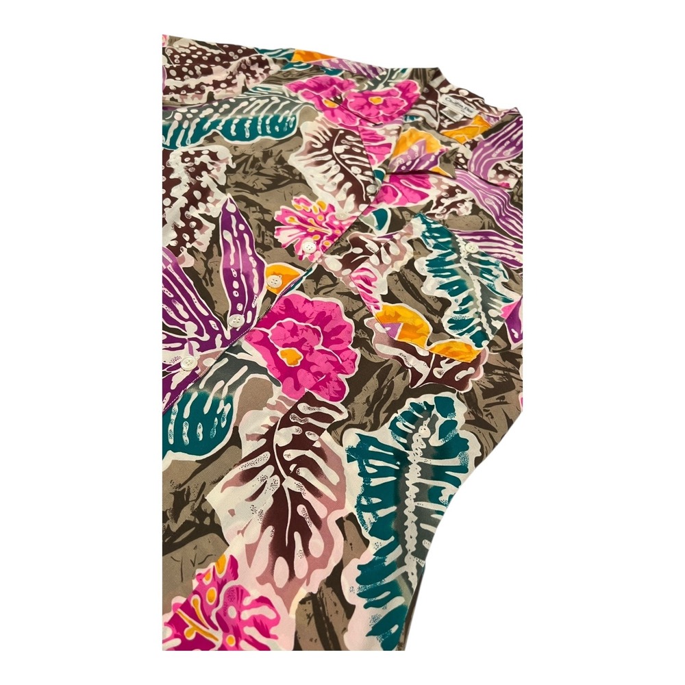 Christian Dior Floral Silk Button-Up Shirt‎ Women's Size 4 - Picture 6 of 15